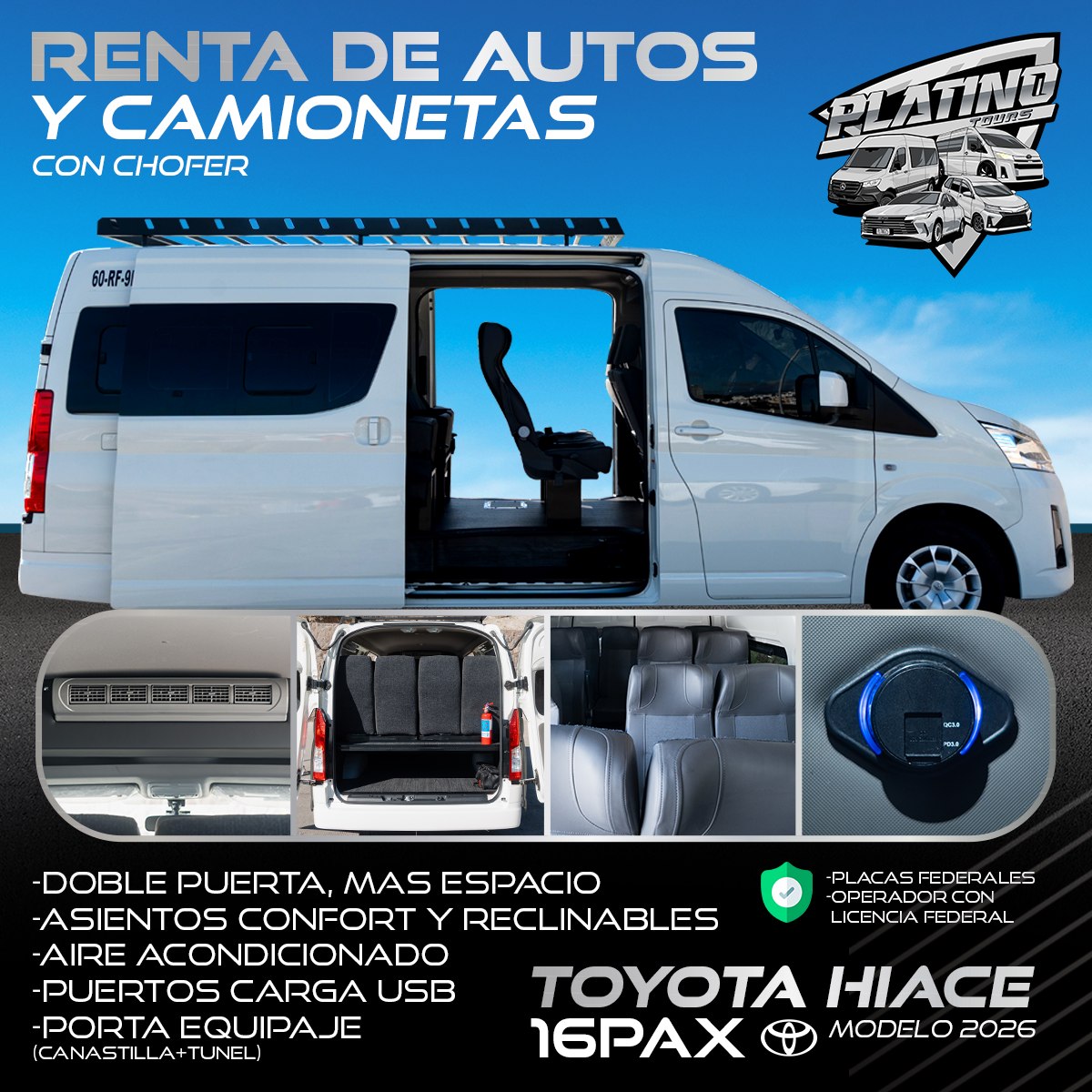 Toyota Hiace 16 pax 2026